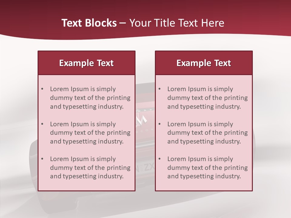 Blur Drive Automobile PowerPoint Template