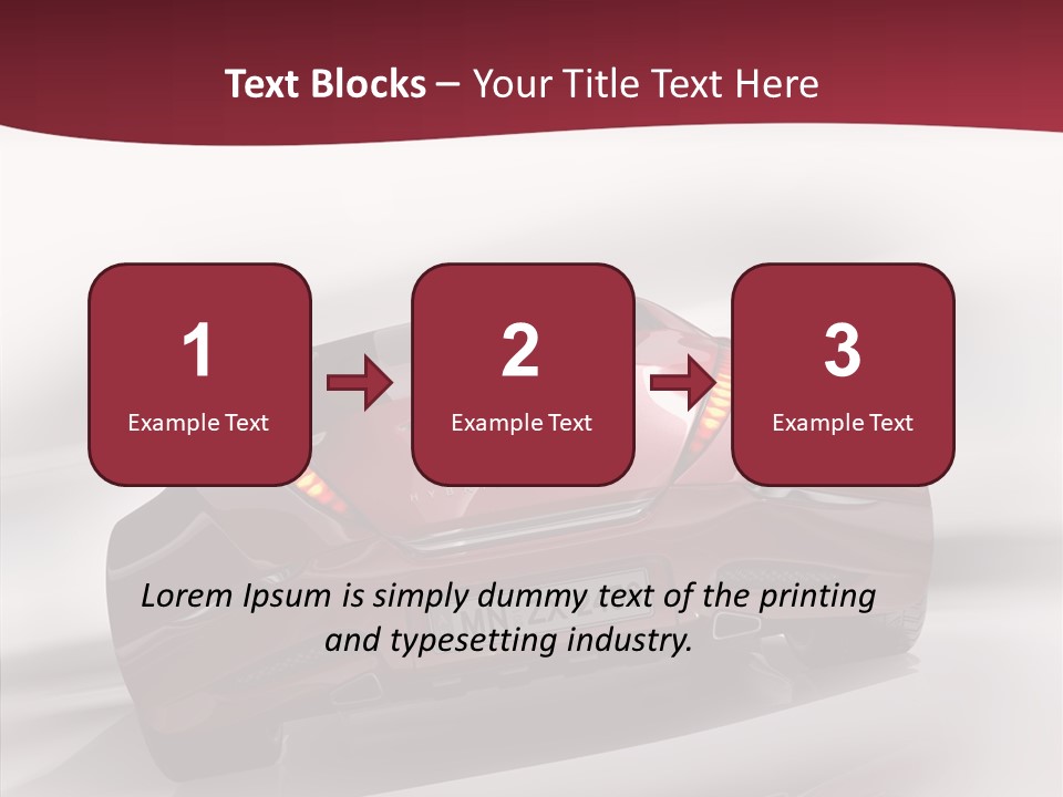 Blur Drive Automobile PowerPoint Template