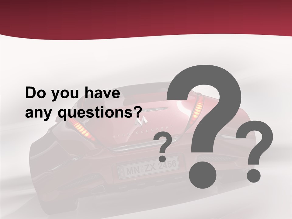 Blur Drive Automobile PowerPoint Template