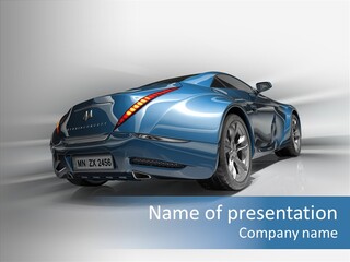 Image Vehicle Road PowerPoint Template