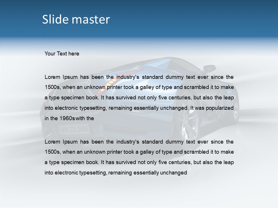 Image Vehicle Road PowerPoint Template