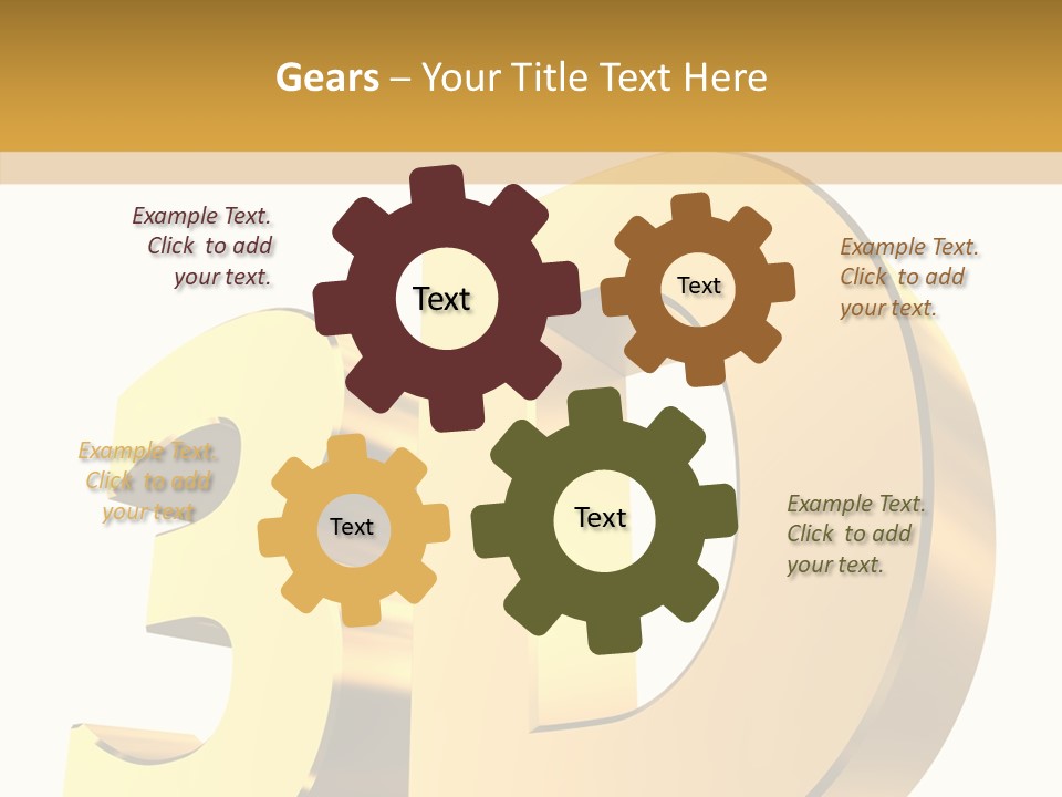 Bold Reflective Rendering PowerPoint Template