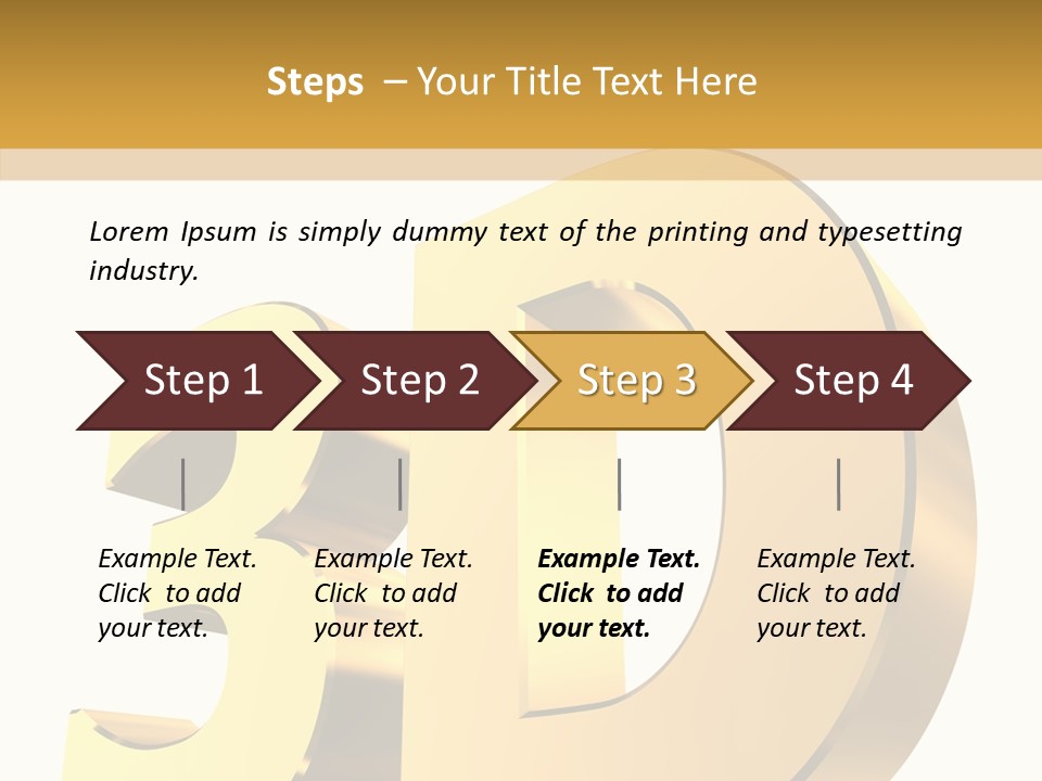 Bold Reflective Rendering PowerPoint Template
