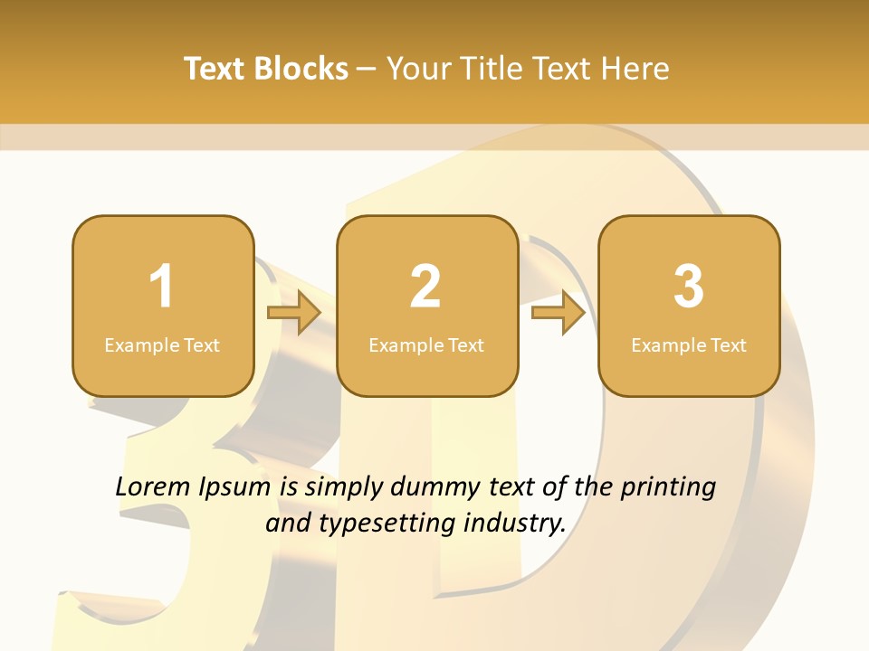 Bold Reflective Rendering PowerPoint Template