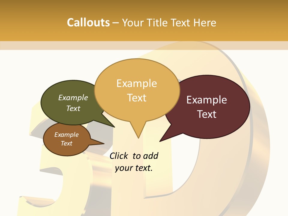Bold Reflective Rendering PowerPoint Template