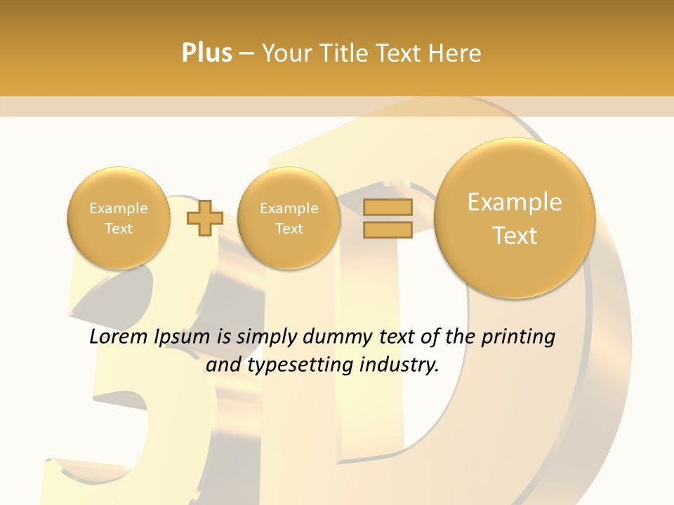Bold Reflective Rendering PowerPoint Template