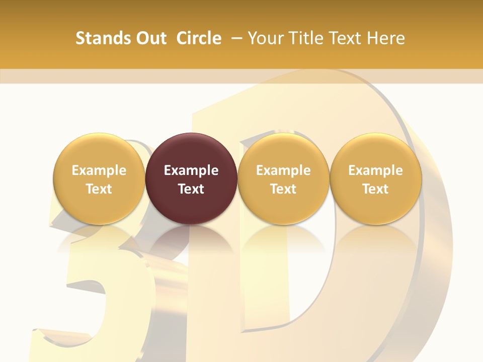 Bold Reflective Rendering PowerPoint Template