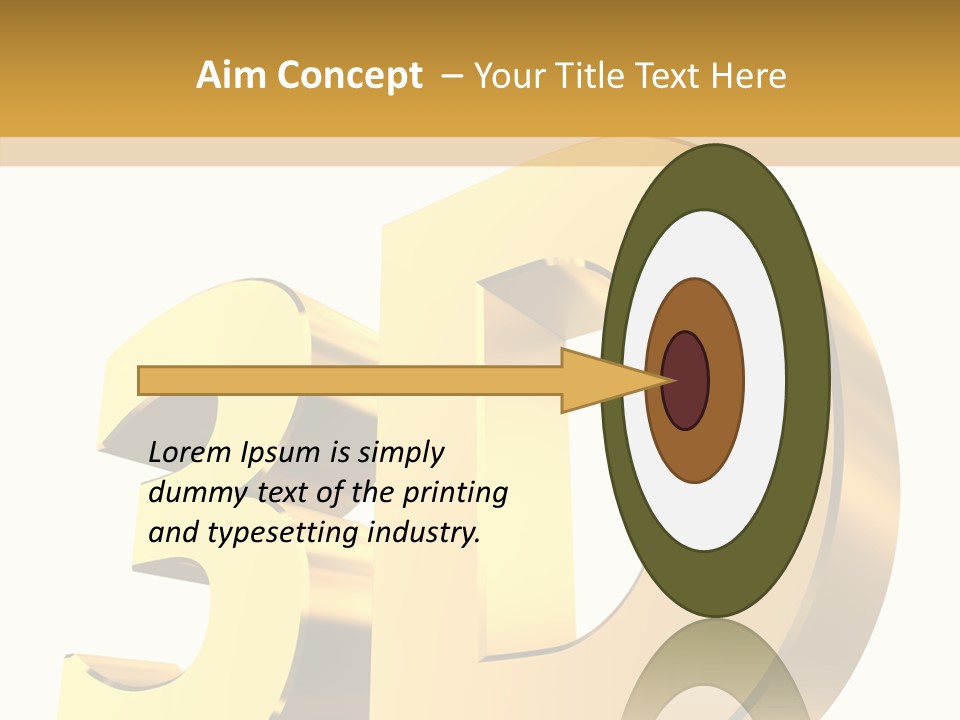 Bold Reflective Rendering PowerPoint Template