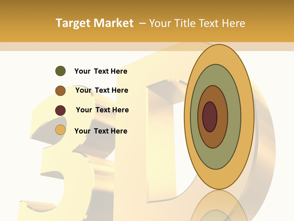 Bold Reflective Rendering PowerPoint Template