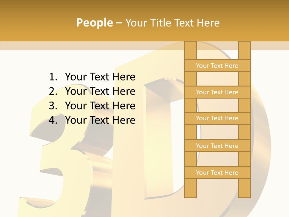 Bold Reflective Rendering PowerPoint Template