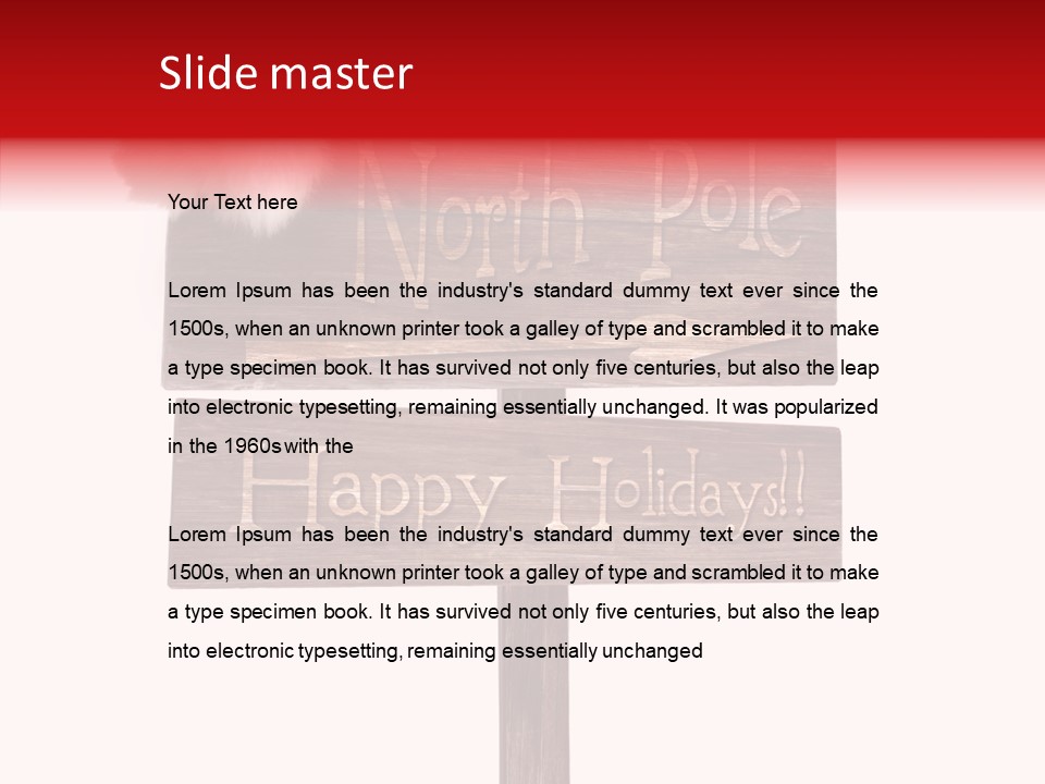 Blank Claus Vintage PowerPoint Template