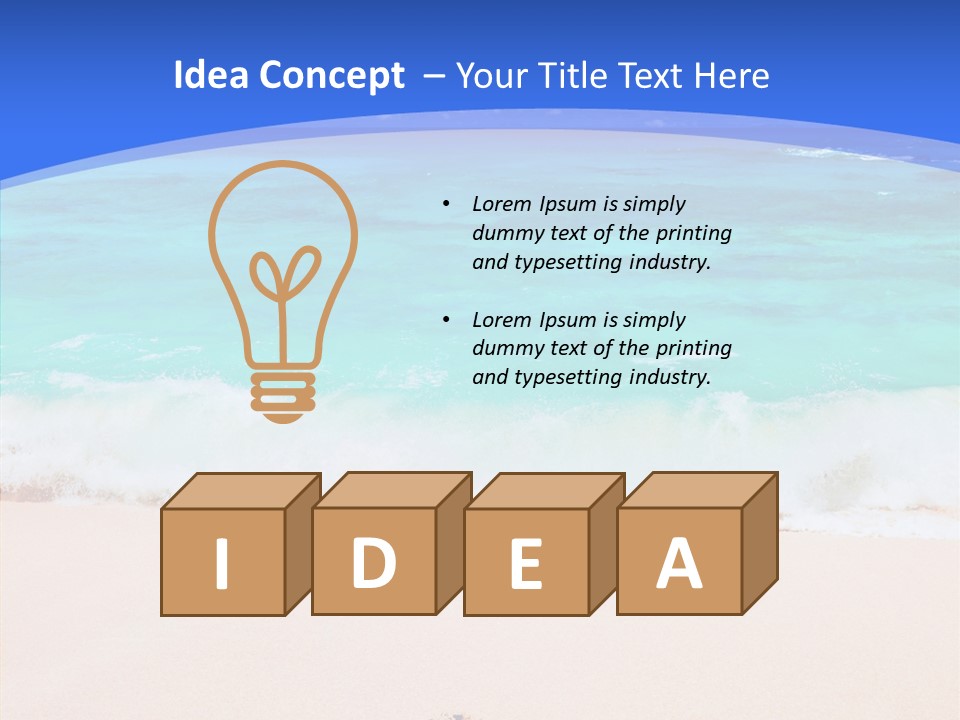 Abstract Happiness January PowerPoint Template
