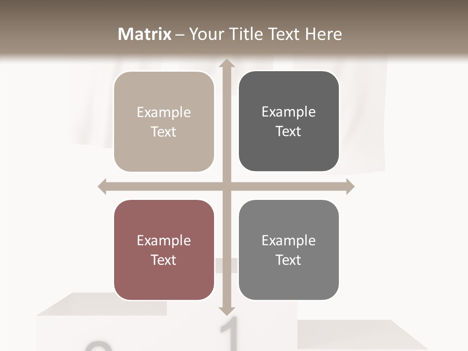 Achievement Standing Pedestal PowerPoint Template