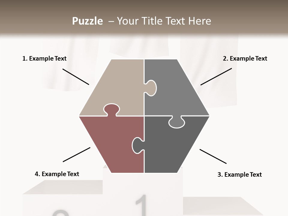 Achievement Standing Pedestal PowerPoint Template