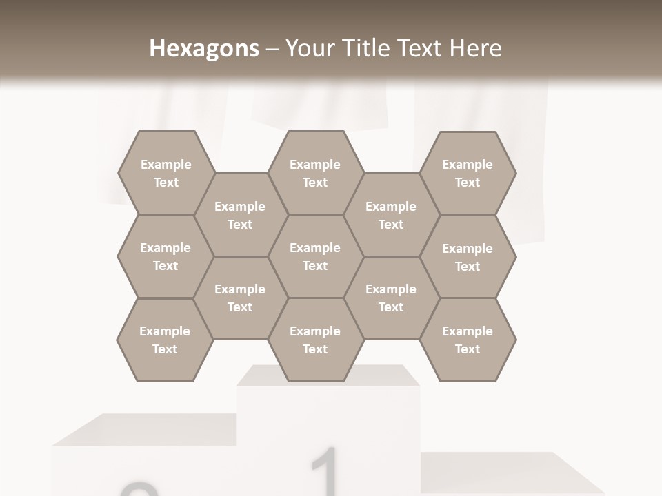 Achievement Standing Pedestal PowerPoint Template