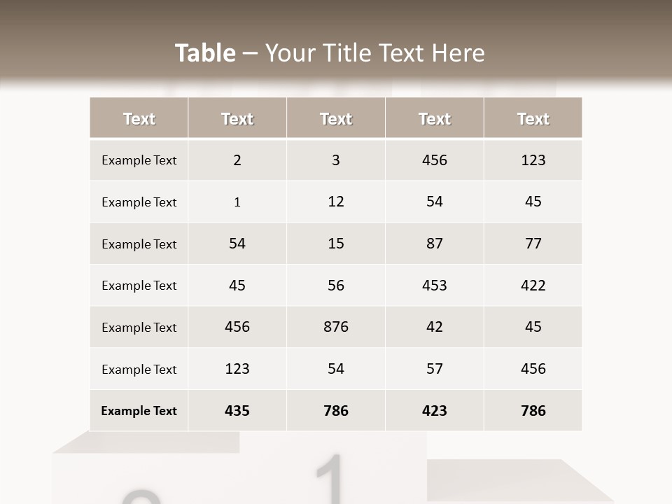Achievement Standing Pedestal PowerPoint Template