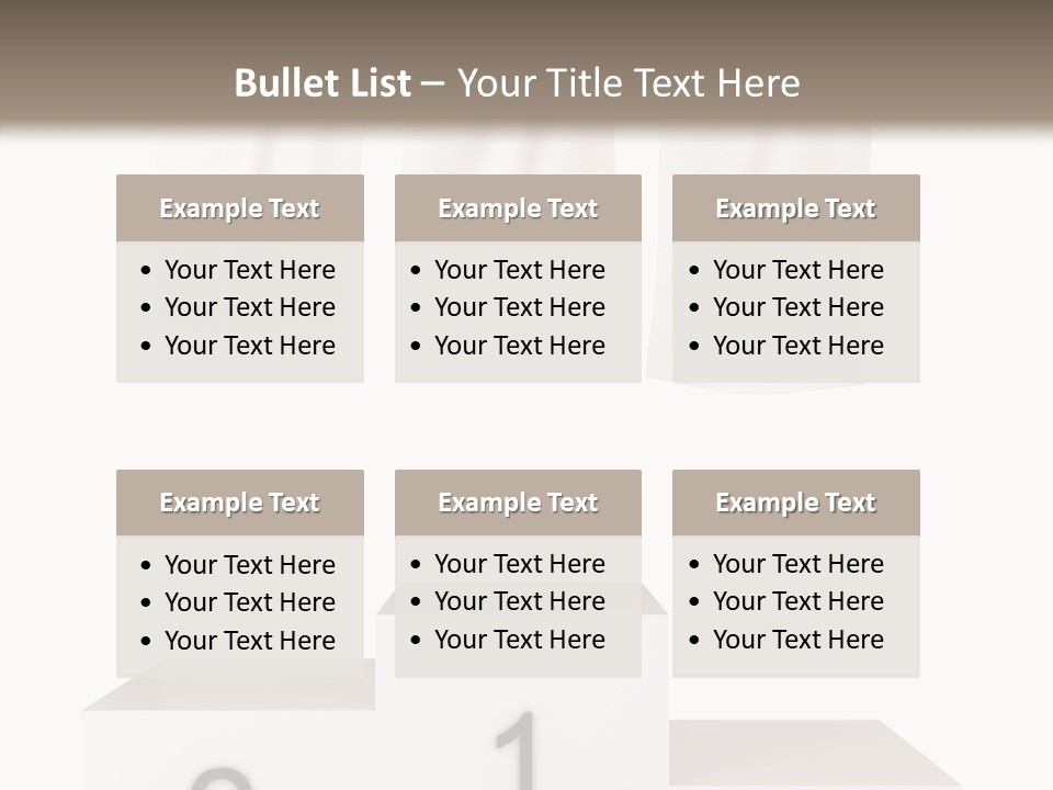 Achievement Standing Pedestal PowerPoint Template