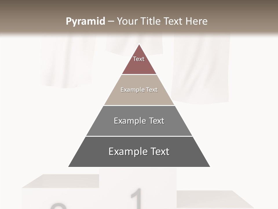 Achievement Standing Pedestal PowerPoint Template