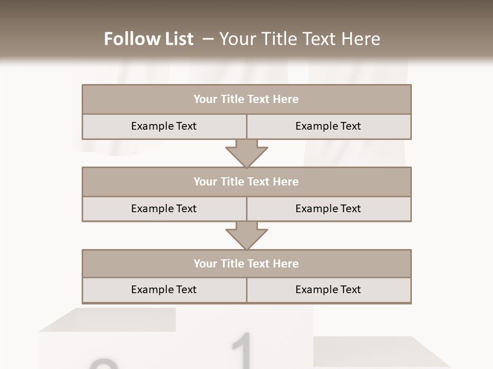 Achievement Standing Pedestal PowerPoint Template