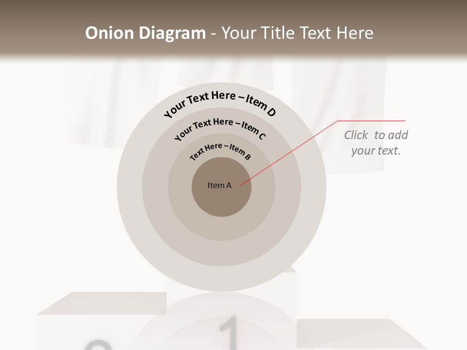 Achievement Standing Pedestal PowerPoint Template
