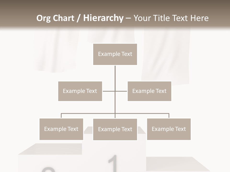 Achievement Standing Pedestal PowerPoint Template