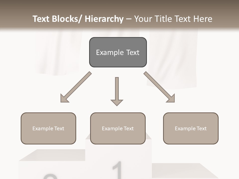 Achievement Standing Pedestal PowerPoint Template