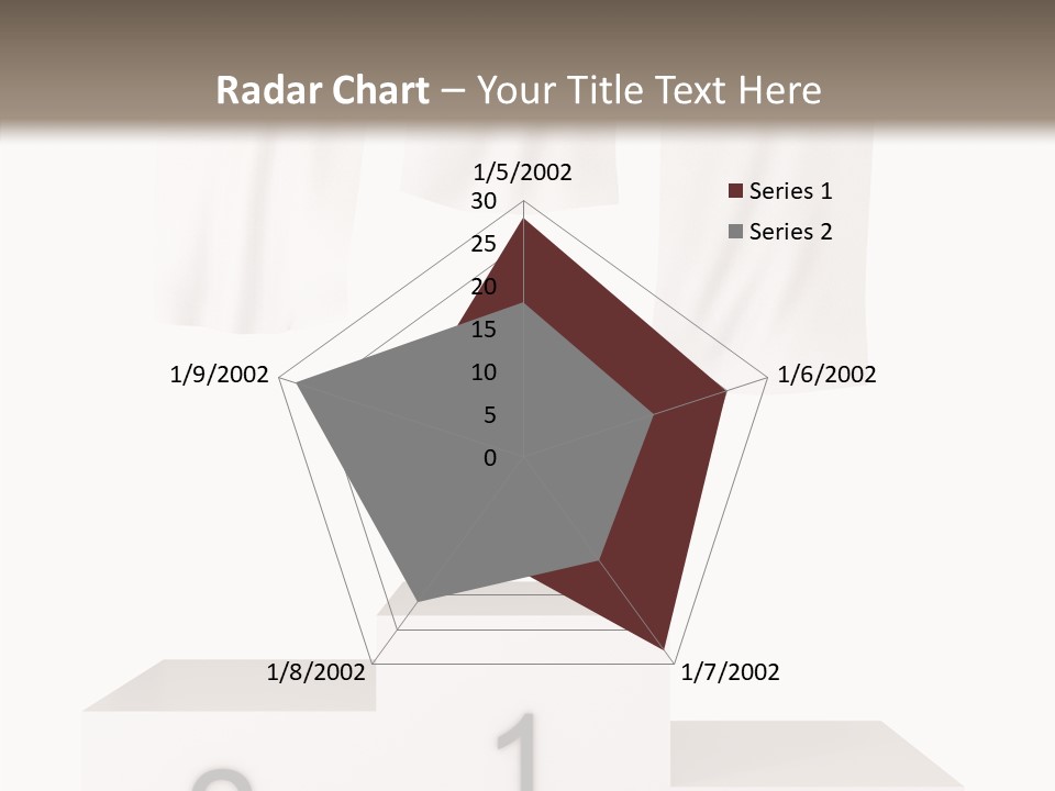 Achievement Standing Pedestal PowerPoint Template