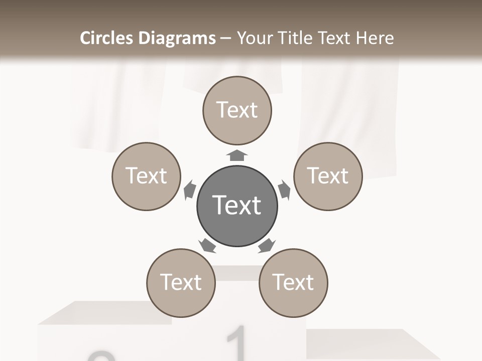 Achievement Standing Pedestal PowerPoint Template