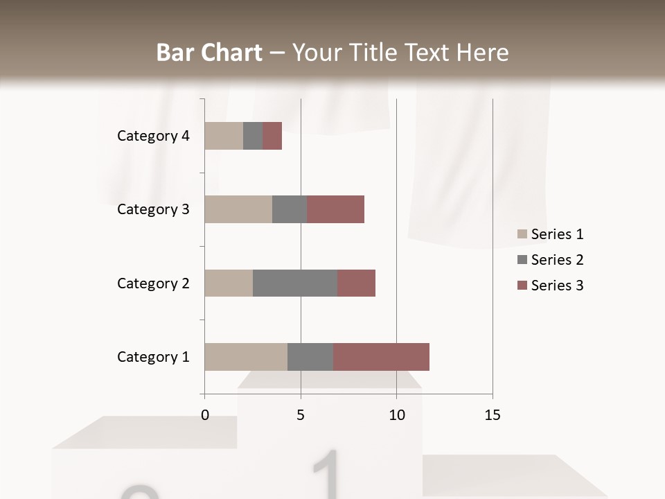 Achievement Standing Pedestal PowerPoint Template