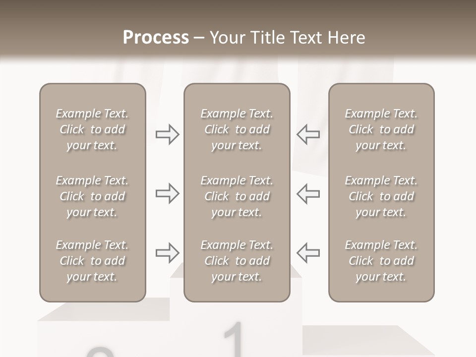 Achievement Standing Pedestal PowerPoint Template