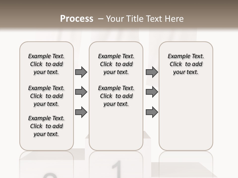 Achievement Standing Pedestal PowerPoint Template