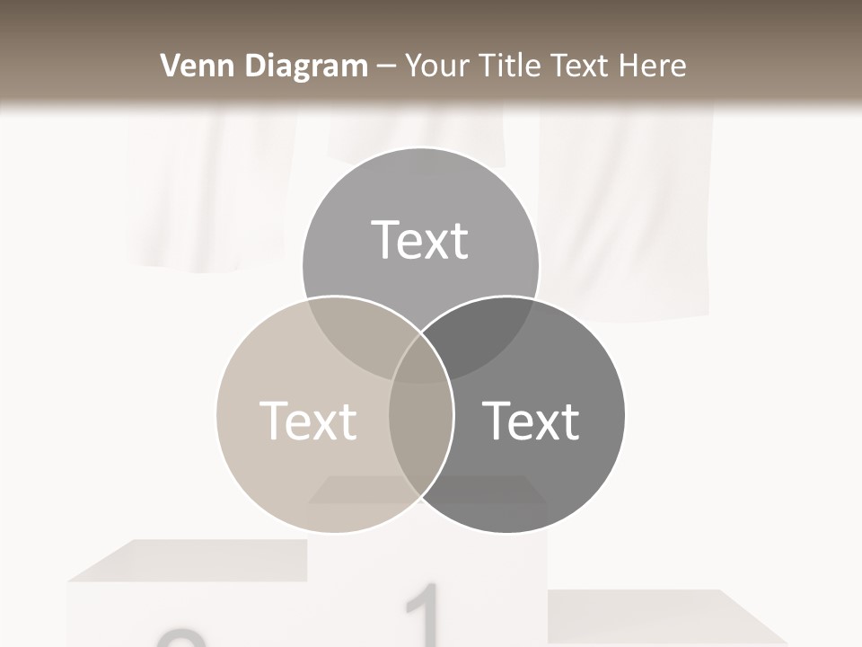 Achievement Standing Pedestal PowerPoint Template