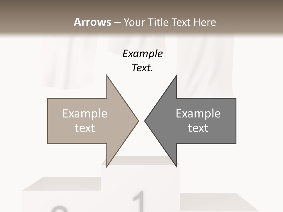 Achievement Standing Pedestal PowerPoint Template