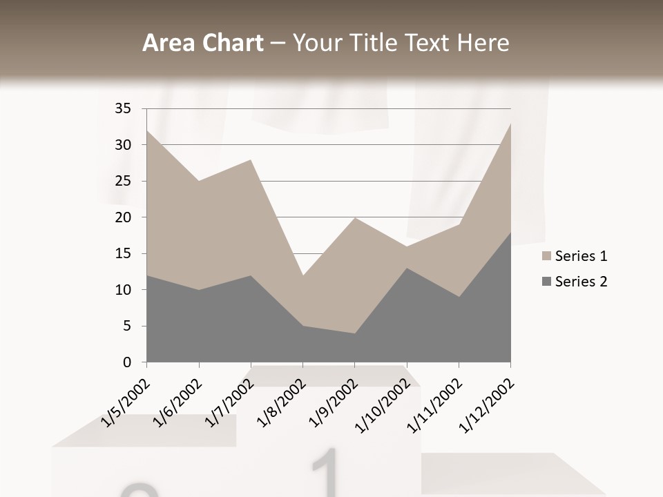 Achievement Standing Pedestal PowerPoint Template