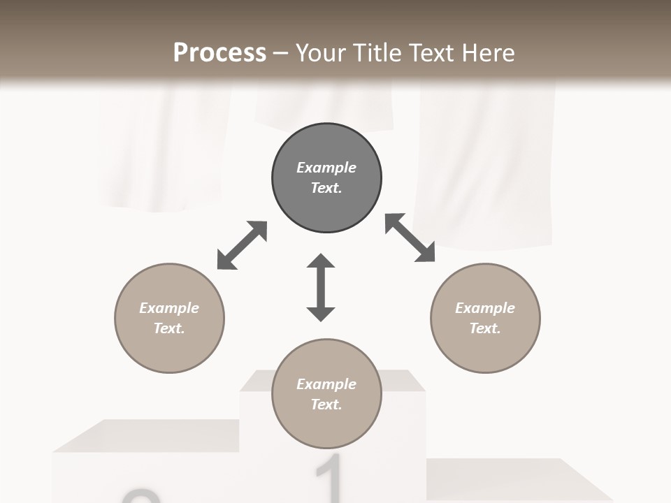 Achievement Standing Pedestal PowerPoint Template
