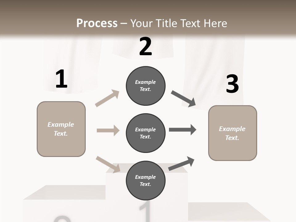 Achievement Standing Pedestal PowerPoint Template