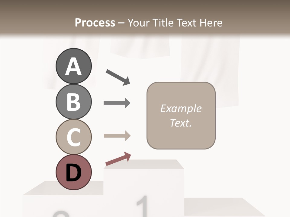 Achievement Standing Pedestal PowerPoint Template