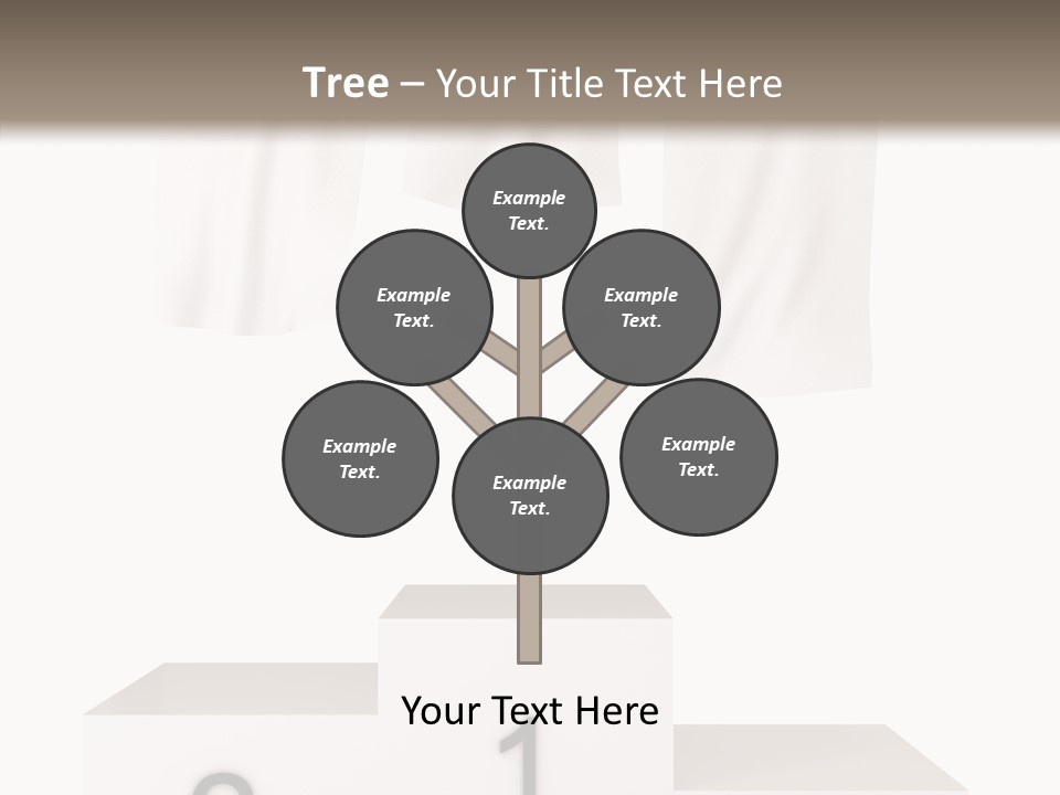 Achievement Standing Pedestal PowerPoint Template