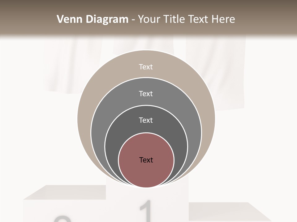 Achievement Standing Pedestal PowerPoint Template