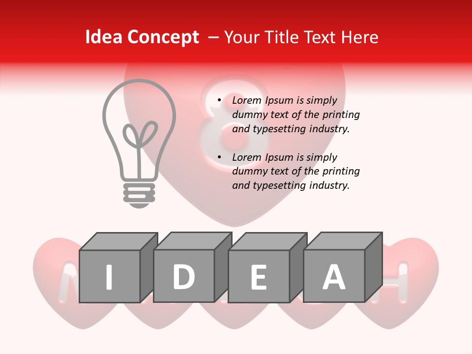 Heart Icon Concept PowerPoint Template