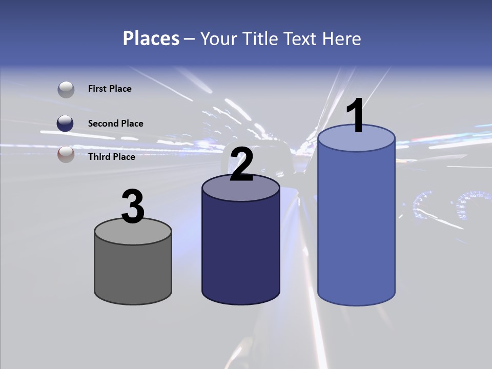 Glow Zoom Asphalt PowerPoint Template