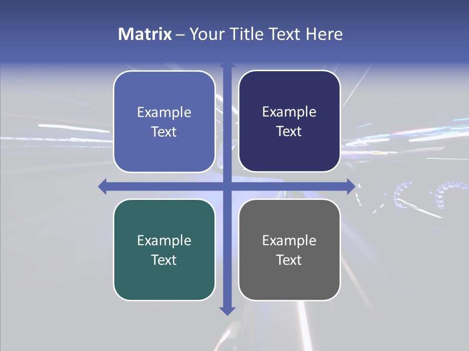 Glow Zoom Asphalt PowerPoint Template