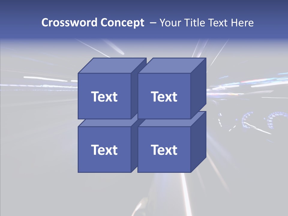 Glow Zoom Asphalt PowerPoint Template