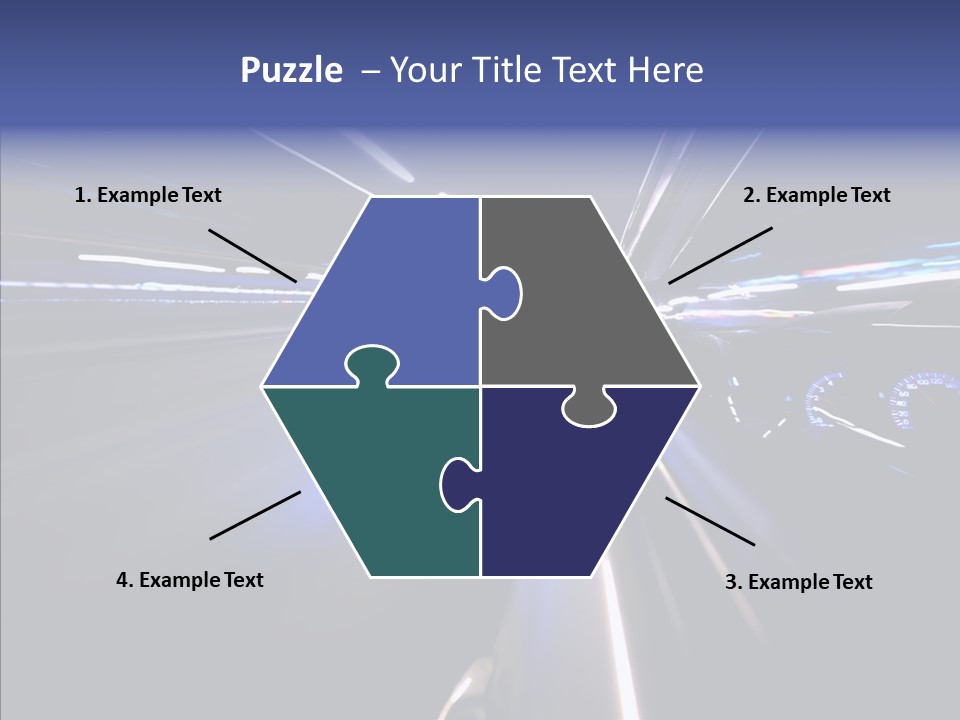 Glow Zoom Asphalt PowerPoint Template