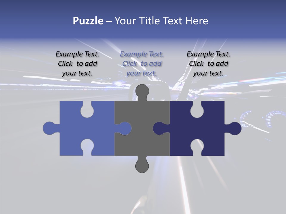 Glow Zoom Asphalt PowerPoint Template