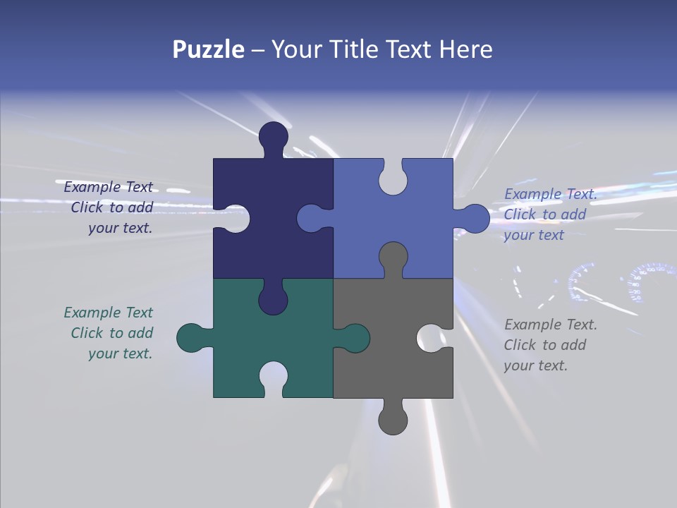 Glow Zoom Asphalt PowerPoint Template