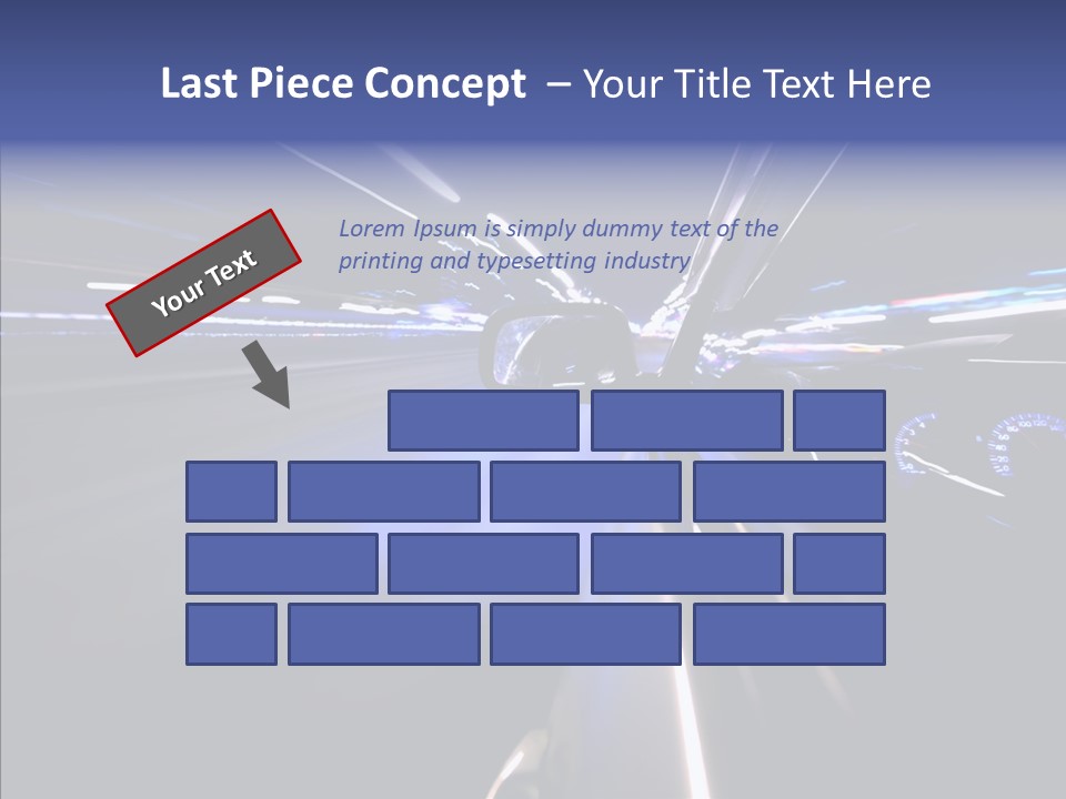 Glow Zoom Asphalt PowerPoint Template