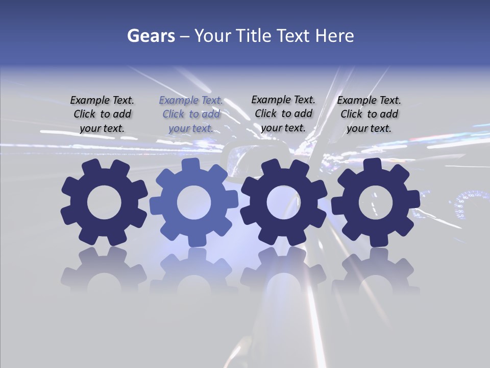 Glow Zoom Asphalt PowerPoint Template