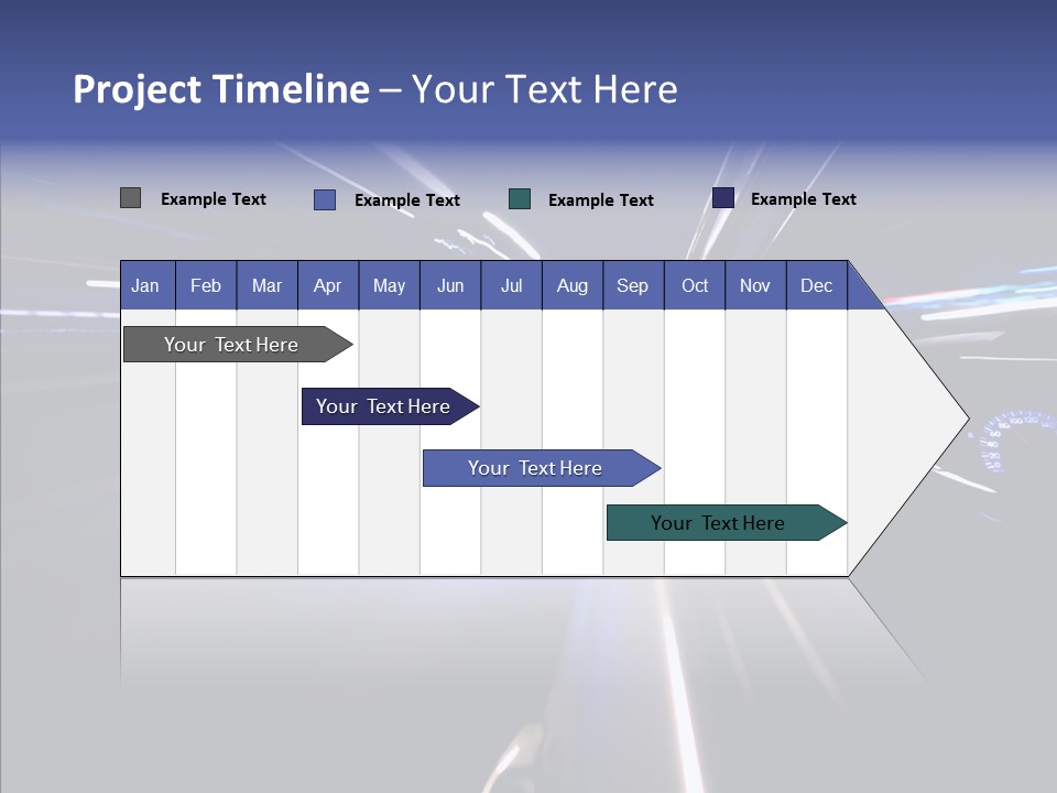 Glow Zoom Asphalt PowerPoint Template