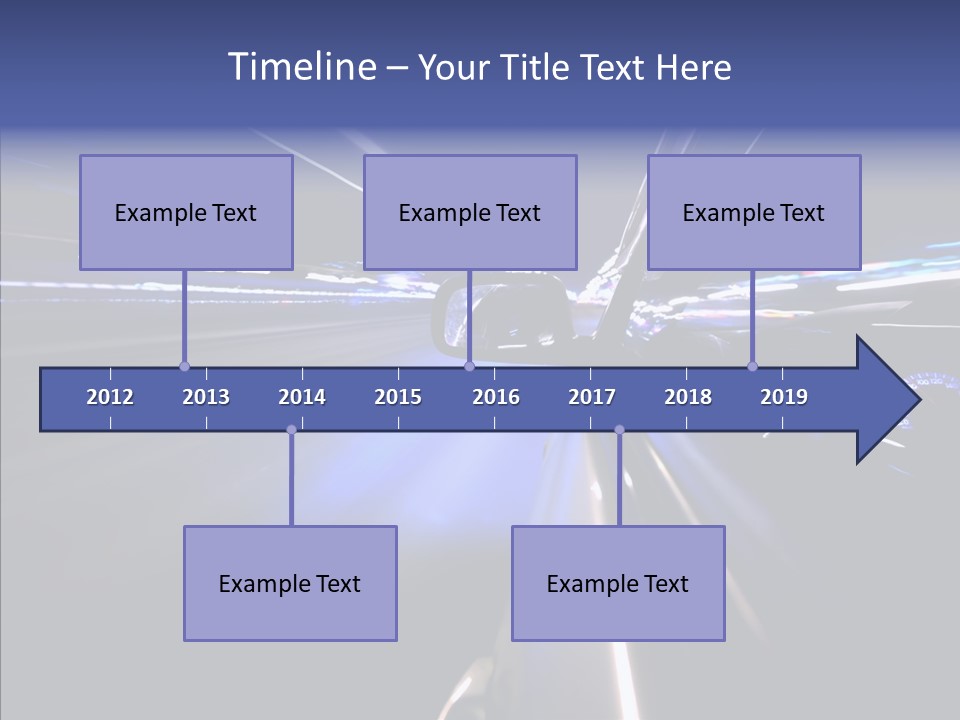 Glow Zoom Asphalt PowerPoint Template
